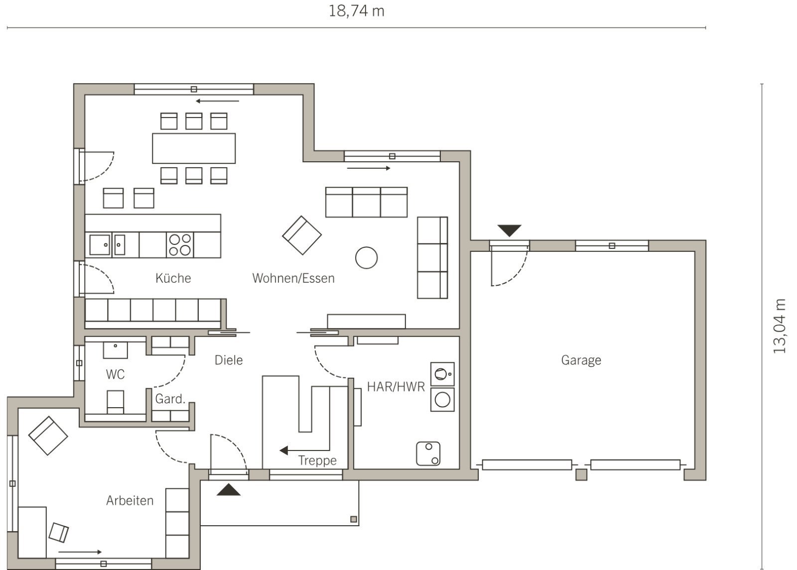 Grundriss Erdgeschoss Grundriss Erdgeschoss