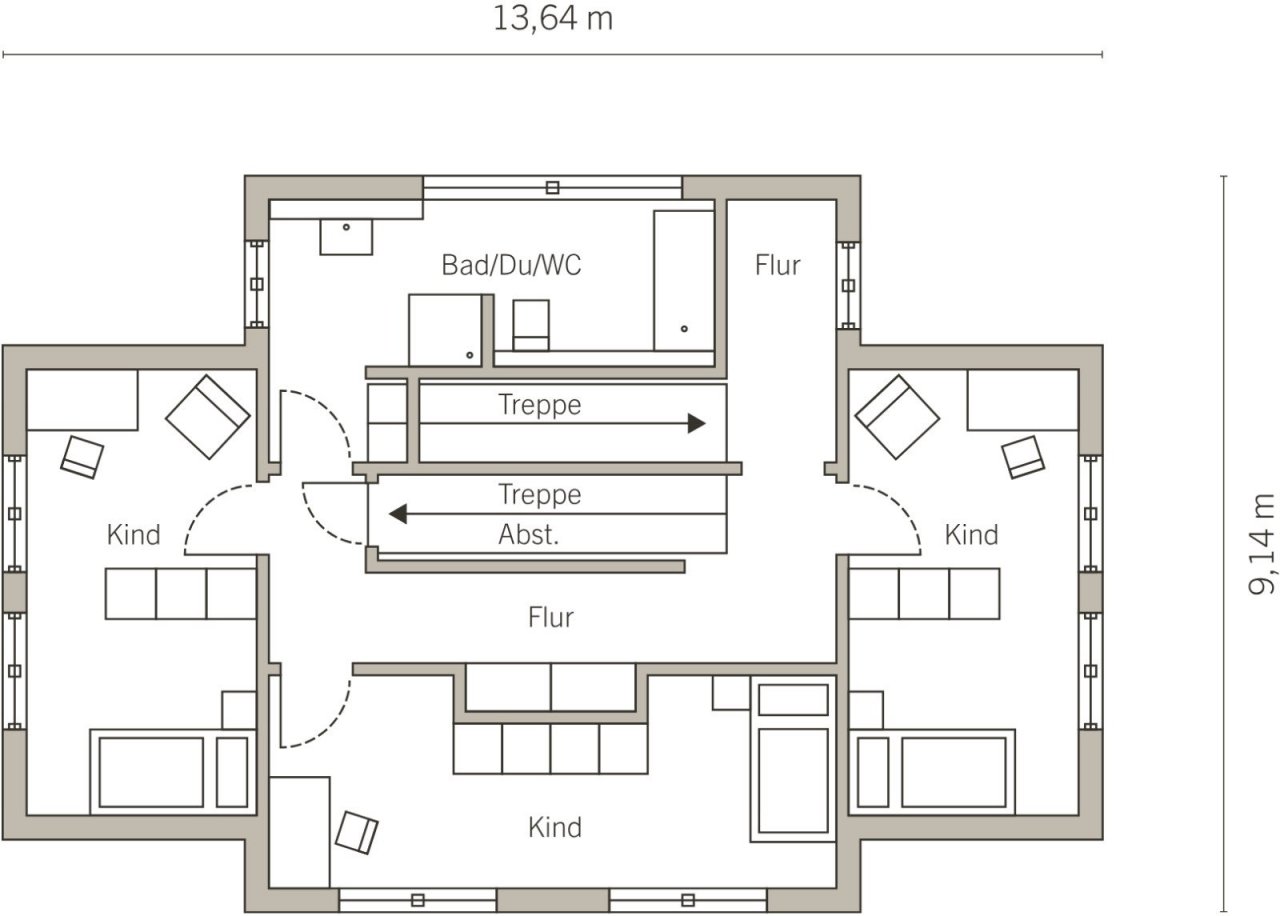 Grundriss Obergeschoss