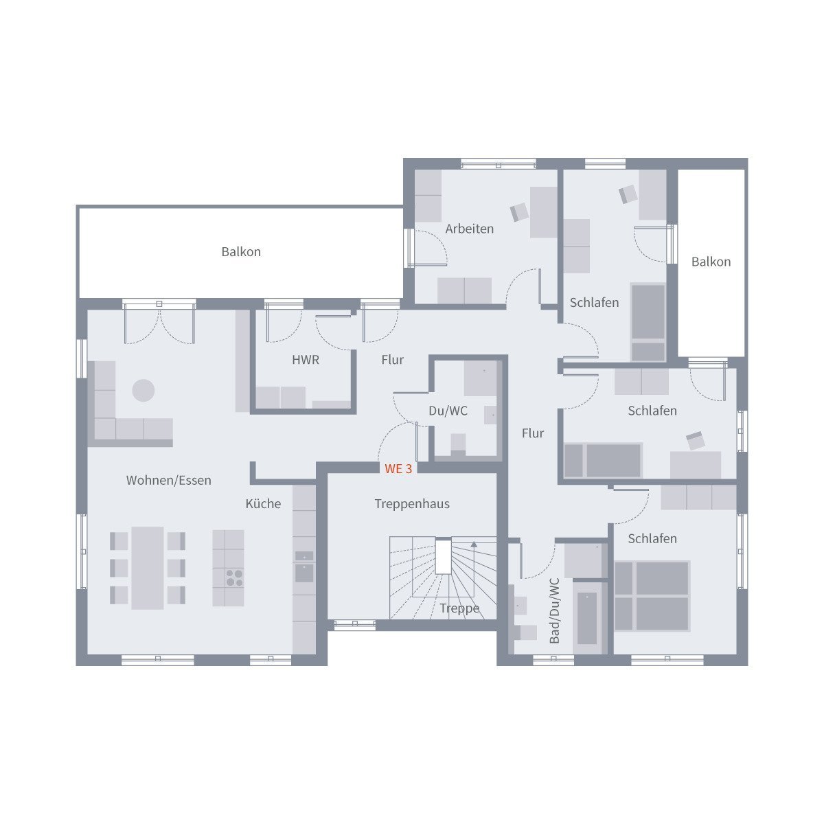 Grundriss Obergeschoss