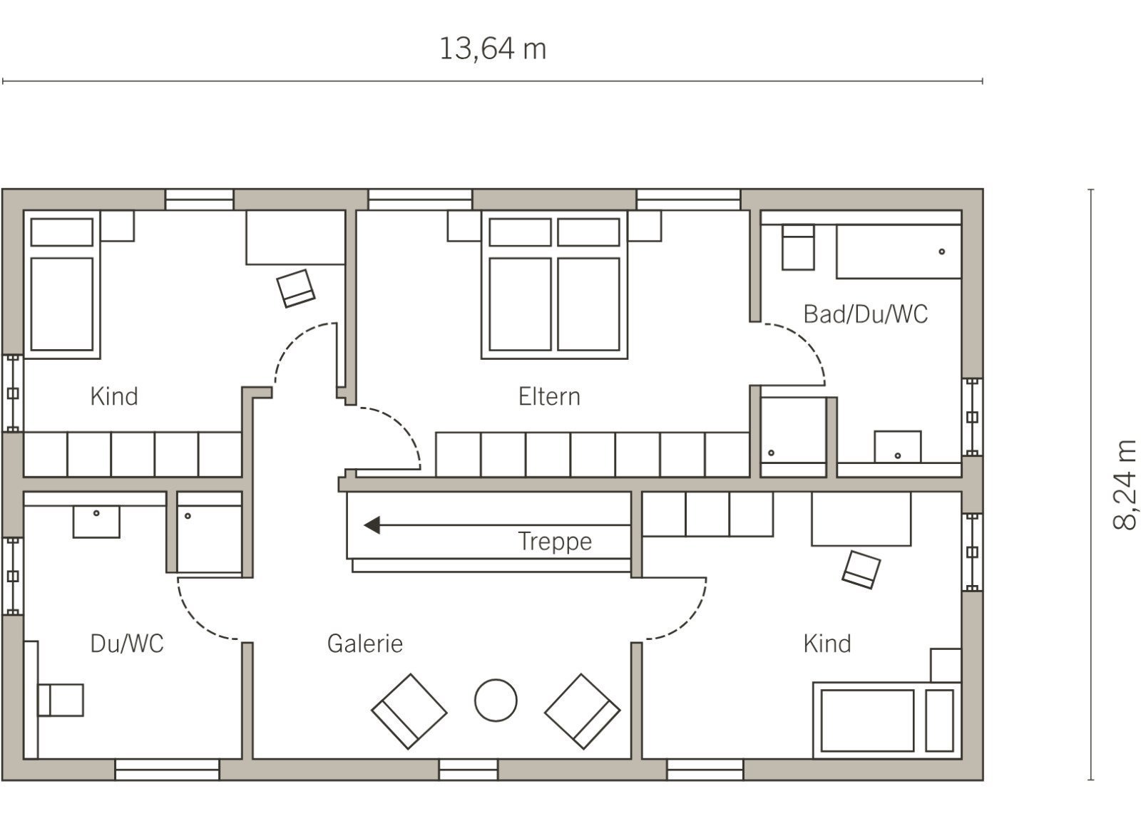 Grundriss Dachgeschoss