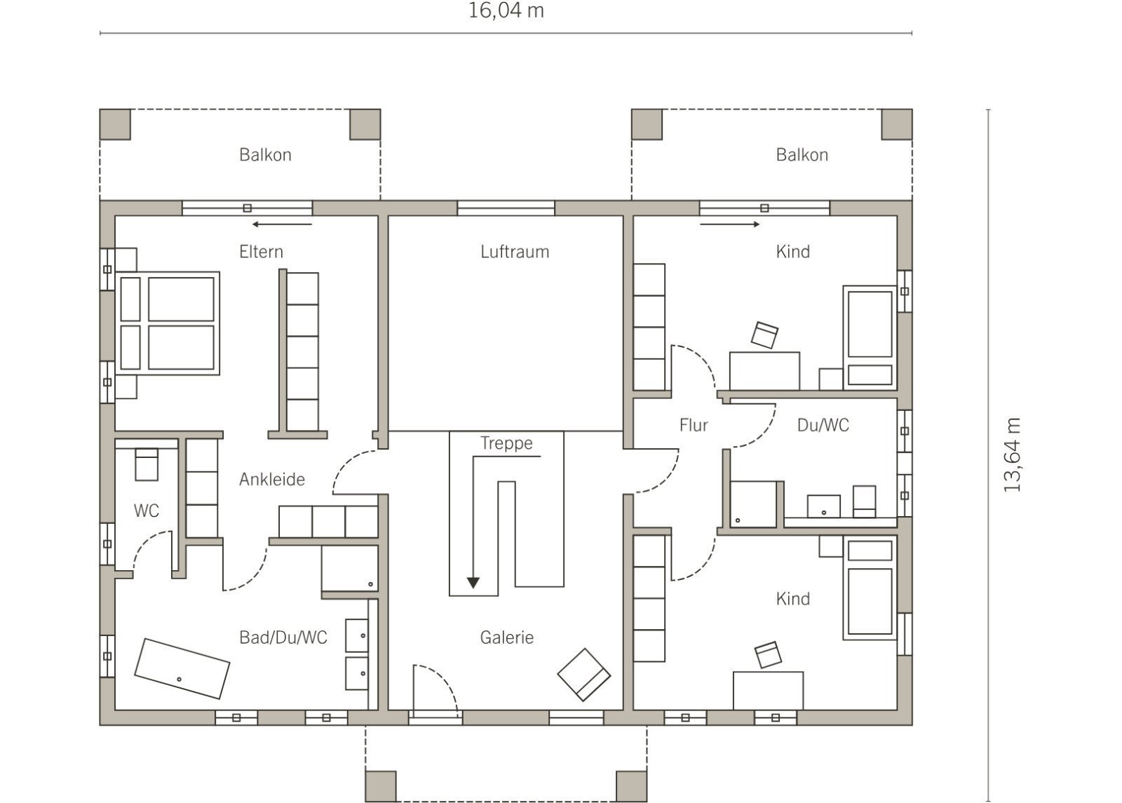 Grundriss Dachgeschoss