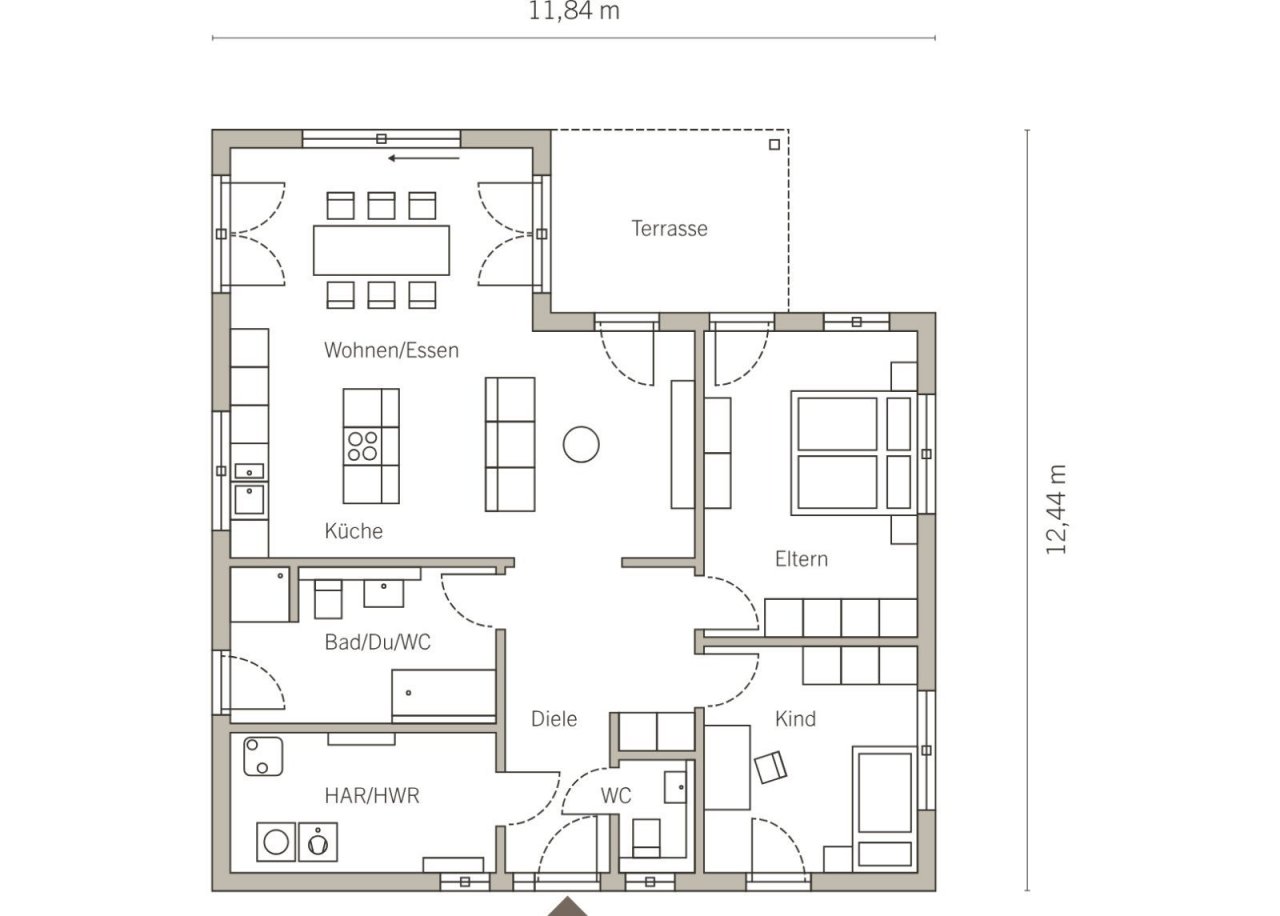 Grundriss Erdgeschoss