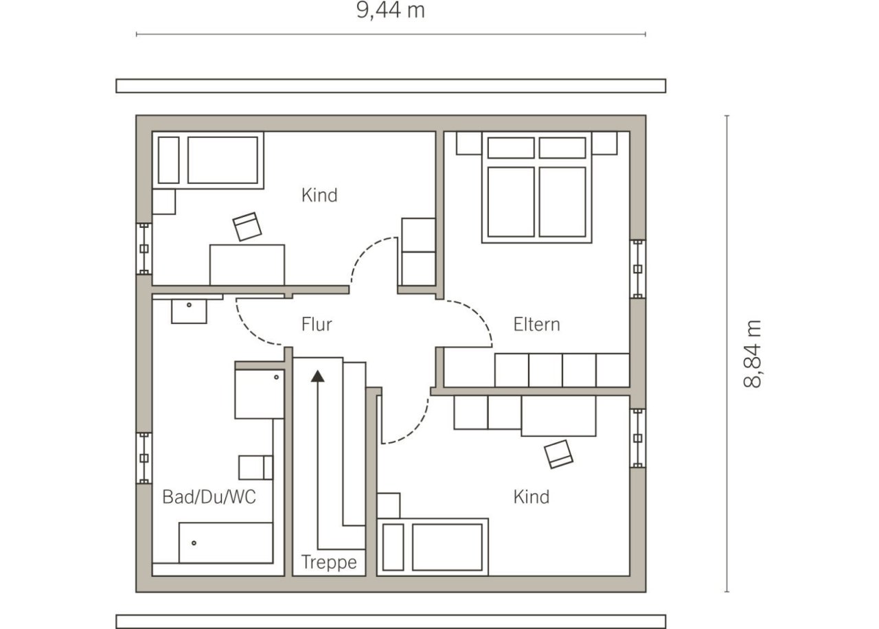 Grundriss Dachgeschoss