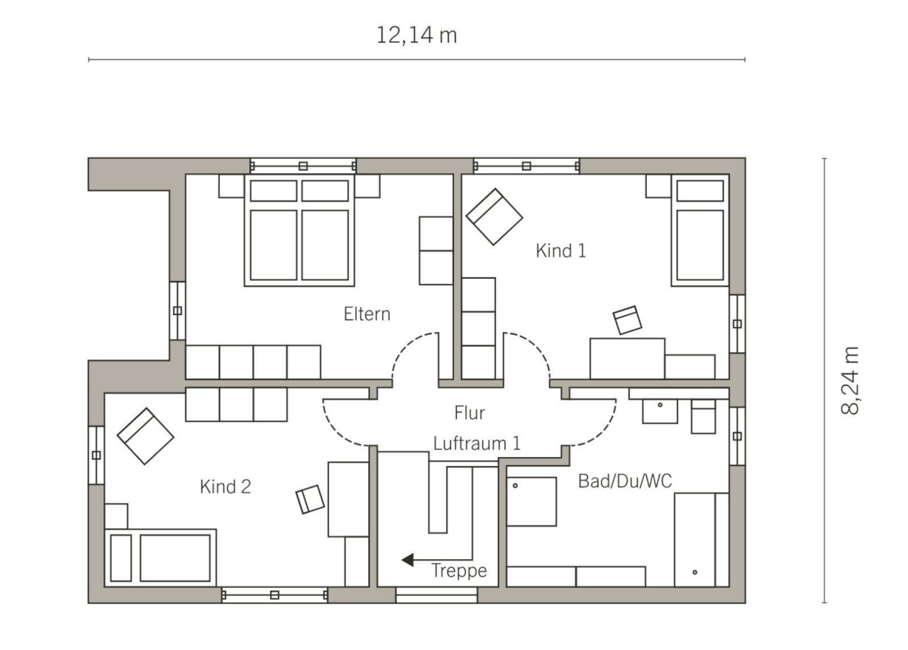 Grundriss Dachgeschoss