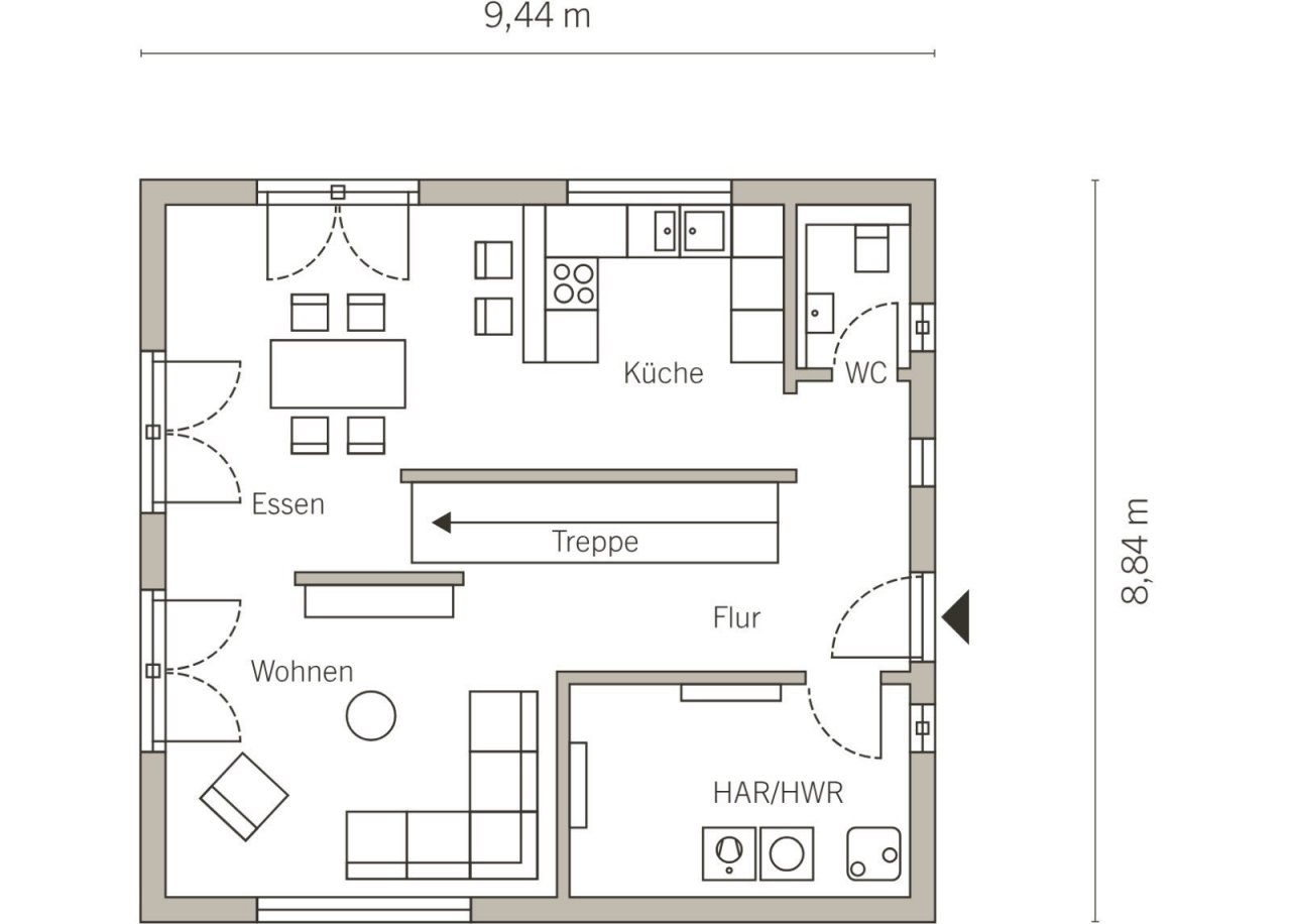 Grundriss Erdgeschoss