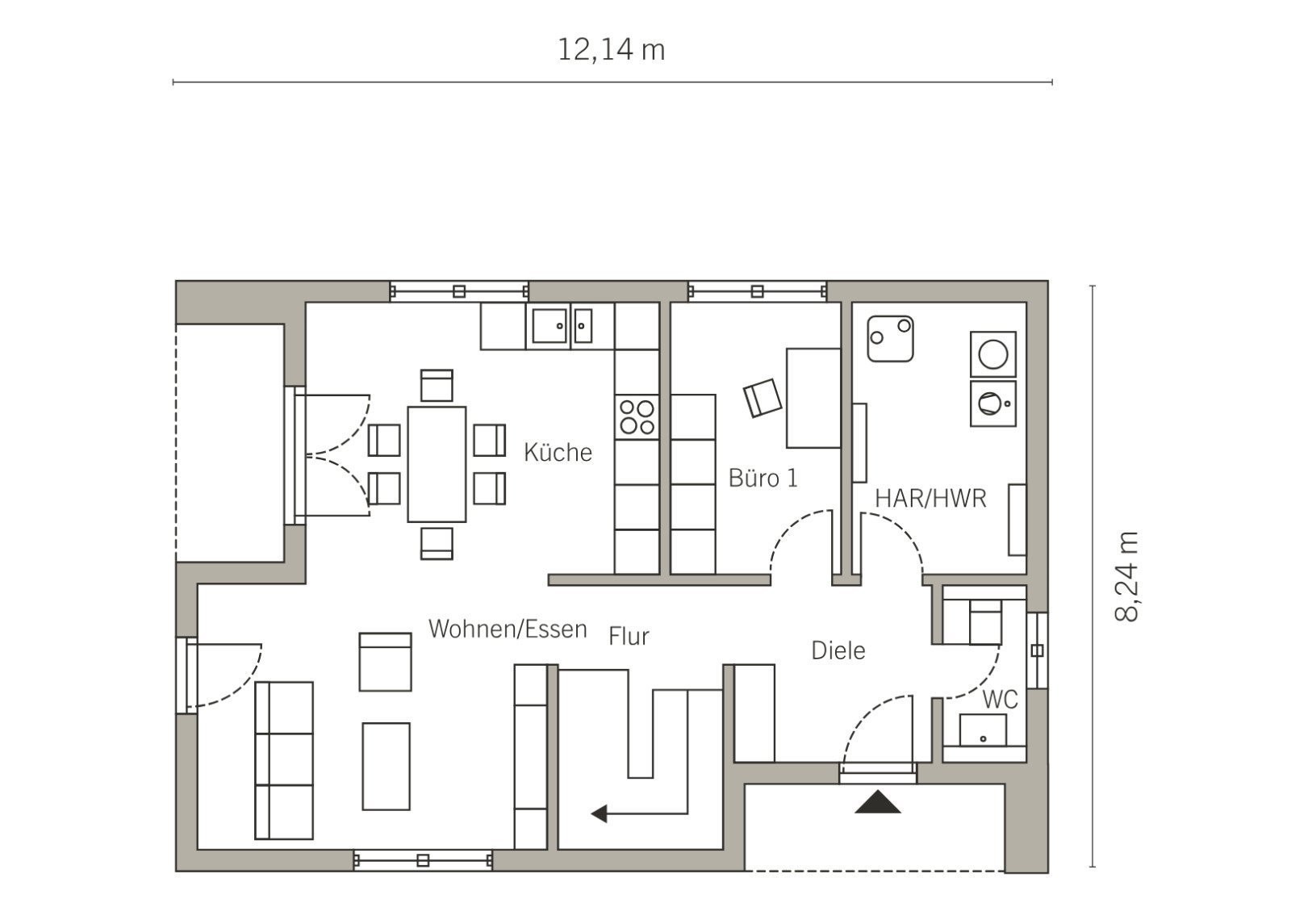 Grundriss Erdgeschoss