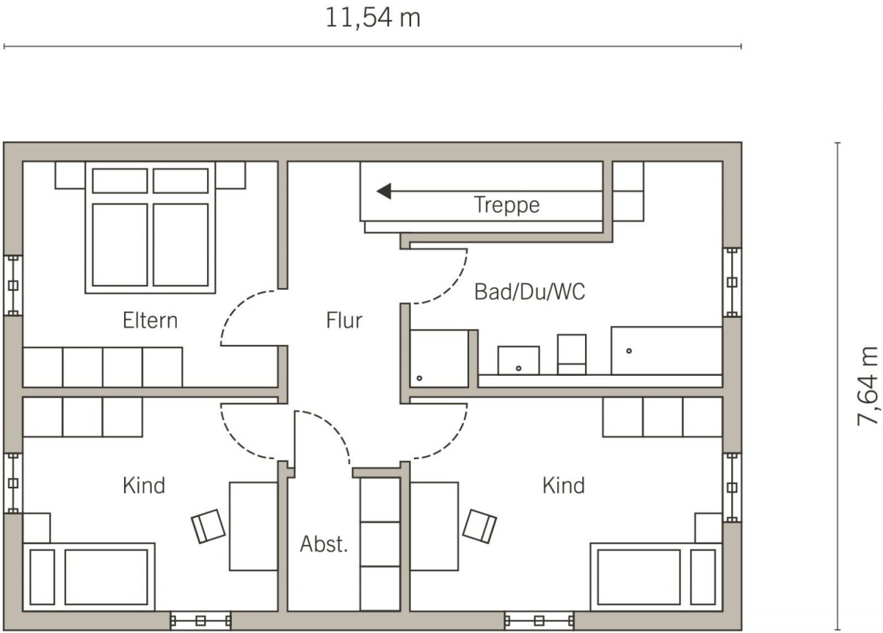 Grundriss Obergschoss