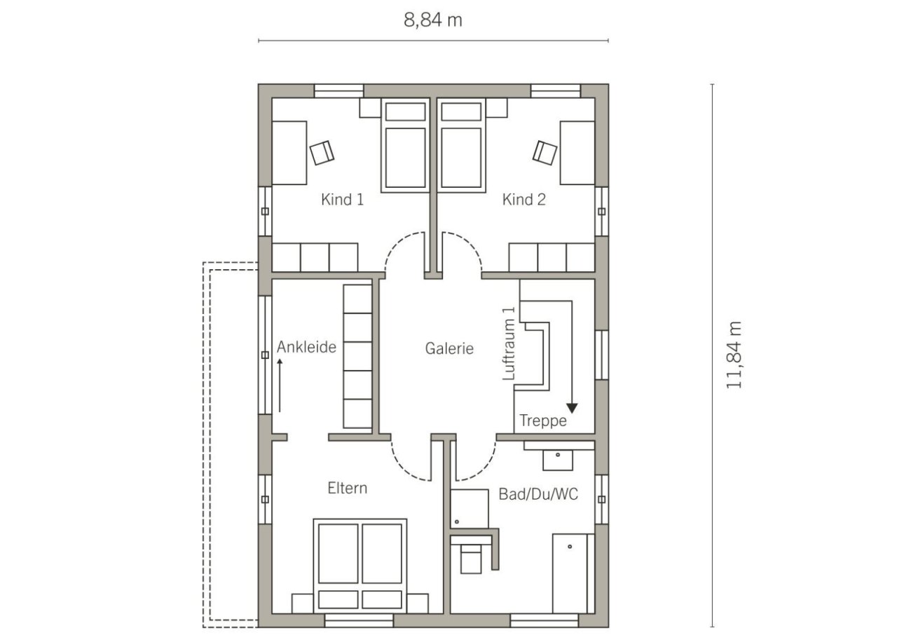 Grundriss Dachgeschoss