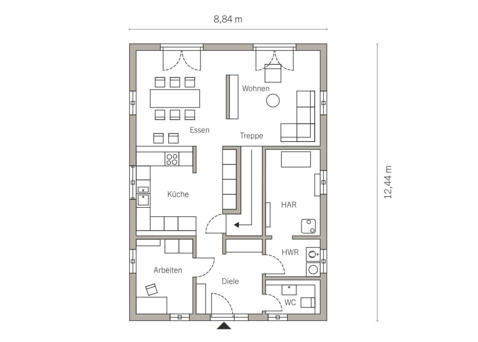 Grundriss Erdgeschoss