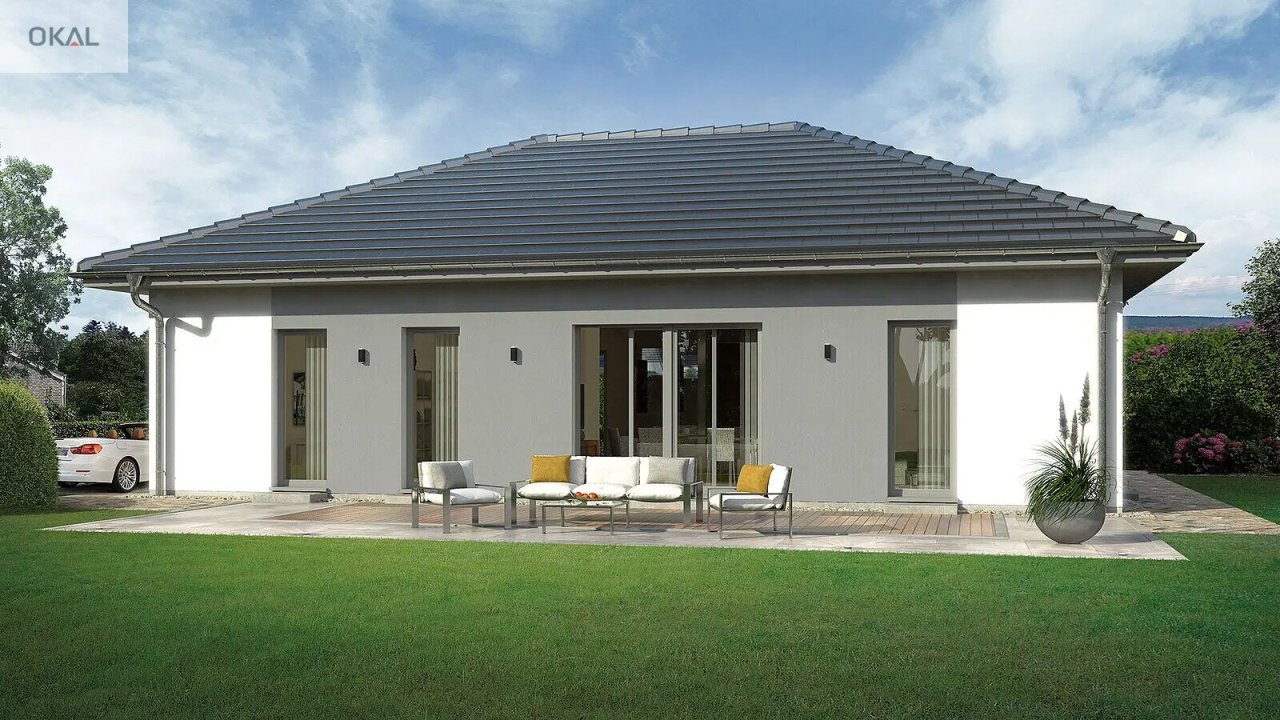 Bungalow 1 Walmdach Ansicht 1 Bungalow 1 Walmdach Ansicht 1