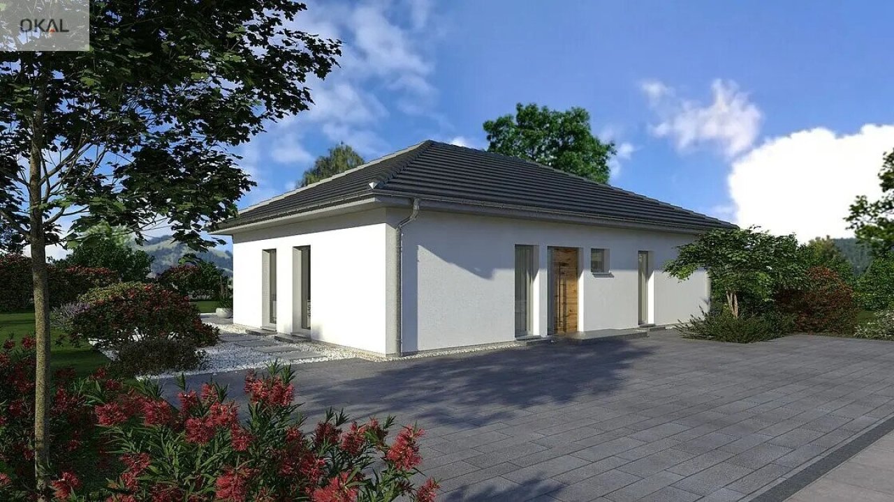 Bungalow 1 Walmdach Ansicht 2 Bungalow 1 Walmdach Ansicht 2