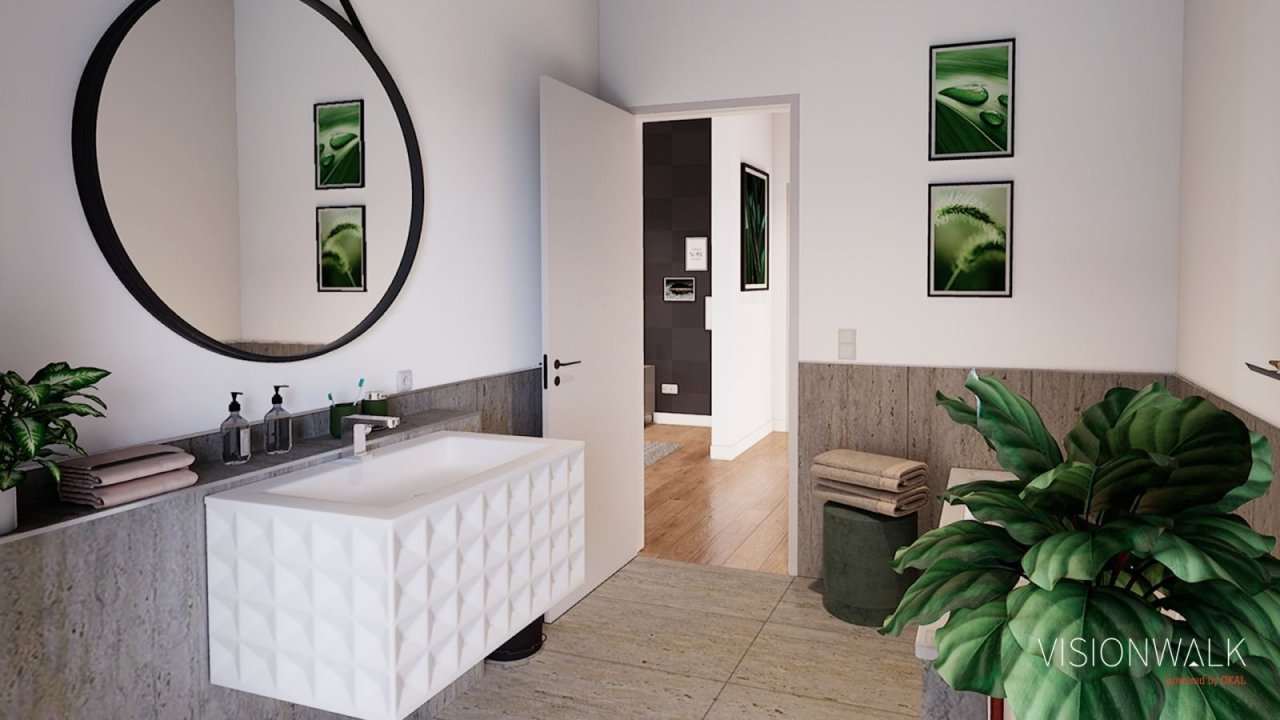 Ansicht Badezimmer Hauptwohnung Ansicht Badezimmer Hauptwohnung